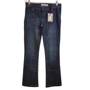 NWT Salt Works Water Street Boot Cut Jeans Womens Size 30 34x34‎ Dark Rinse NEW